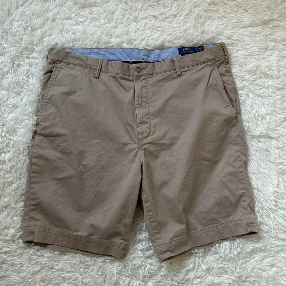 Polo Ralph Lauren Stretch Classic Fit The Polo Chino Shorts 100% Cotton Size 42